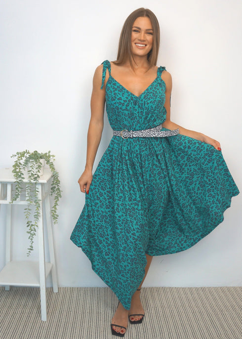 Clothing The Harem Jumpsuit - Jade Jungle dubai outfit dress brunch fashion mums